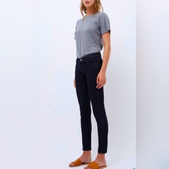 Baldwin Selvedge Dark Blue Wash Sophia Mid-Rise Skinny Jeans in Size 29 - Picture 1 of 11